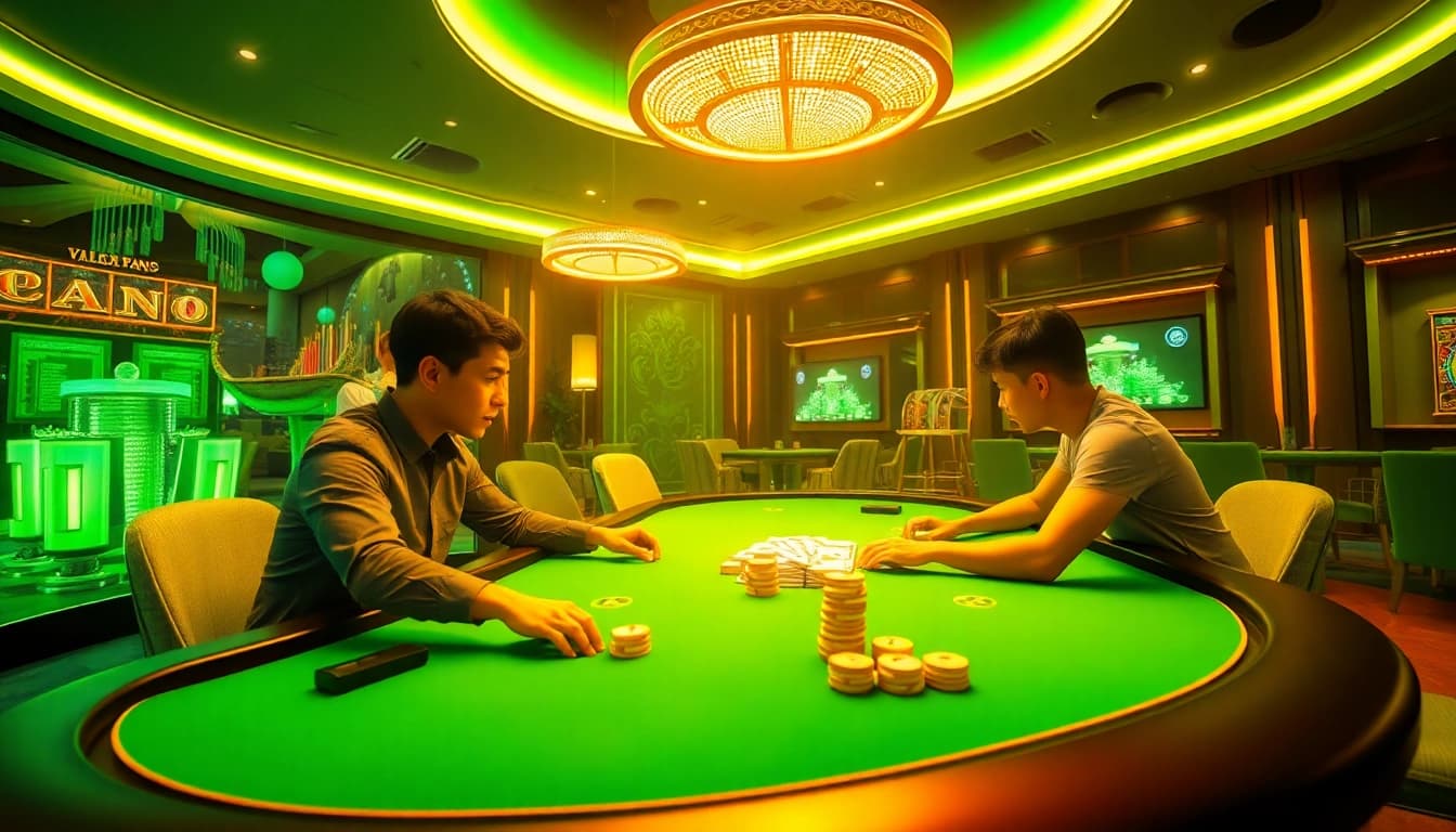 Erleben Sie die besten Online Casinos: Spieler genießen ein aufregendes Spielumfeld mit hohen Einsätzen und lukrativen Boni.