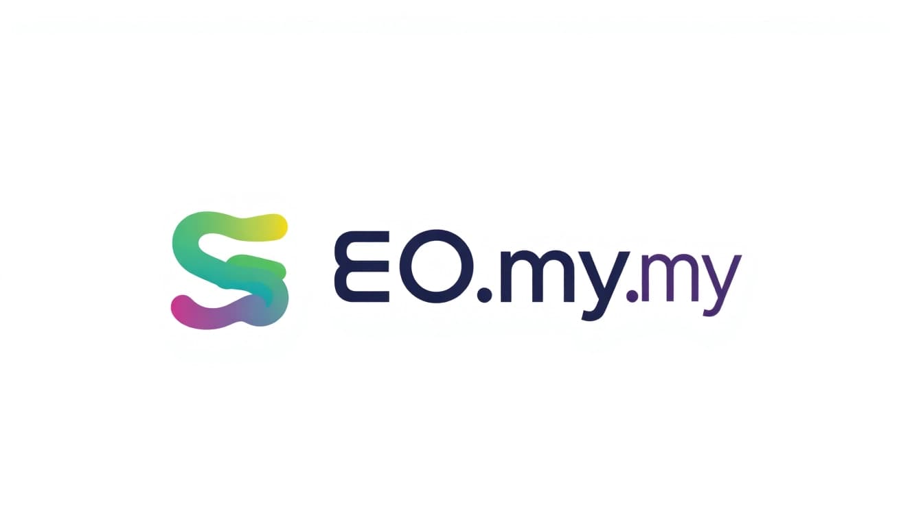 Enhance your online presence with SEO.my's sleek and modern logo design featuring a dynamic style.