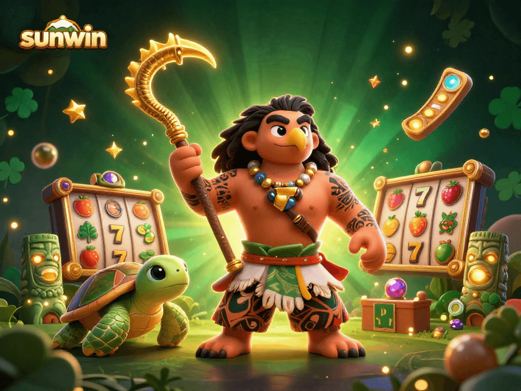 Experience winning with sunwin through thrilling slot adventures featuring vibrant characters and dynamic elements.