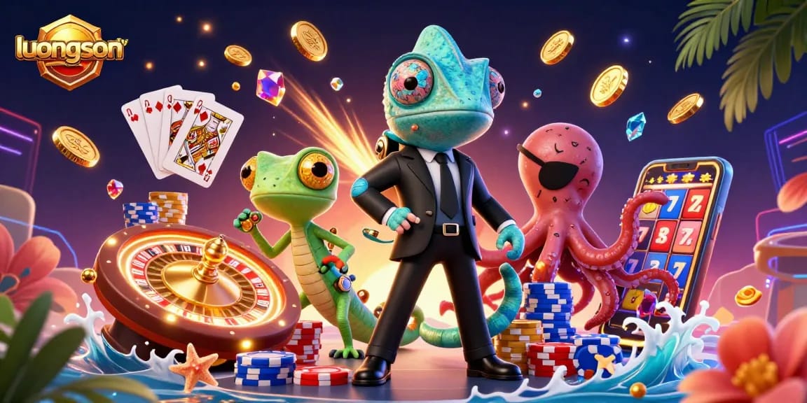 Experience the excitement of luongson tv with thrilling casino elements and dynamic characters in action.