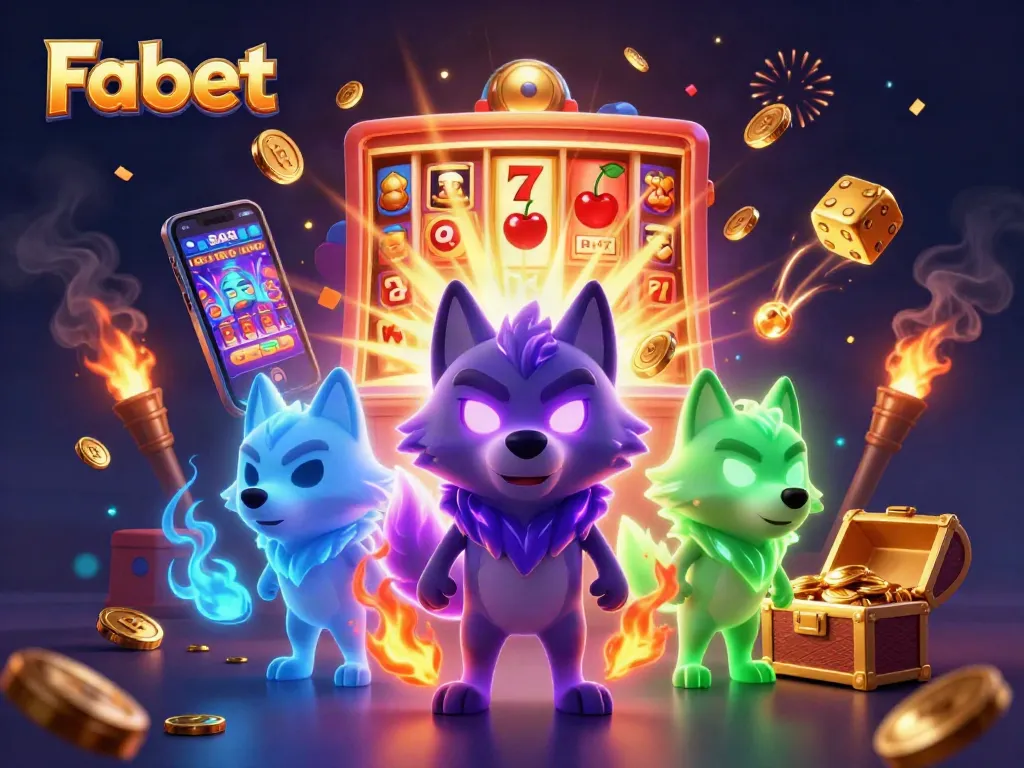 Experience thrilling wins at Fa bet with captivating slot machine action and vibrant characters.