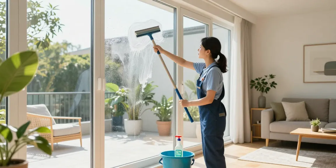 Professional window cleaning in Bern with spotless glass and a bright home.