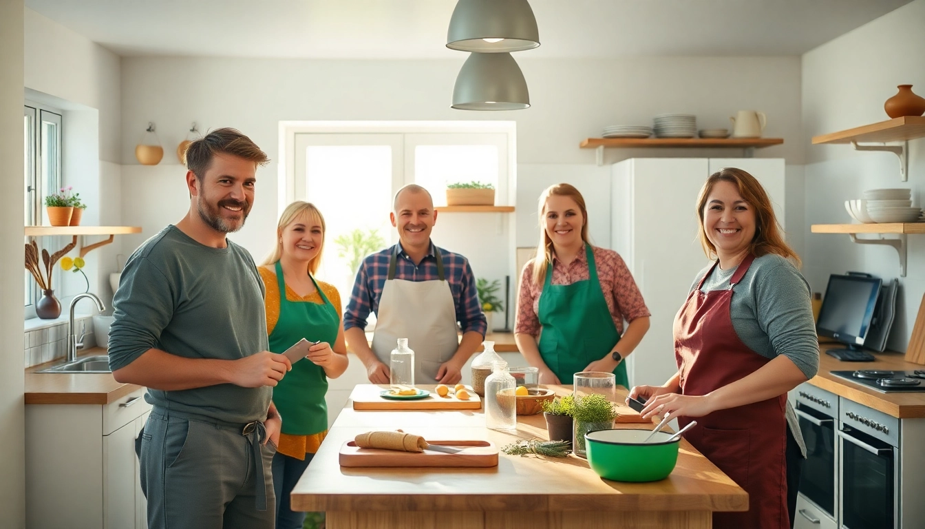 Hauswirtschaft Hameln – Effizientes Team bei der Arbeit in einer gut organisierten Küche für Haushaltsdienste.