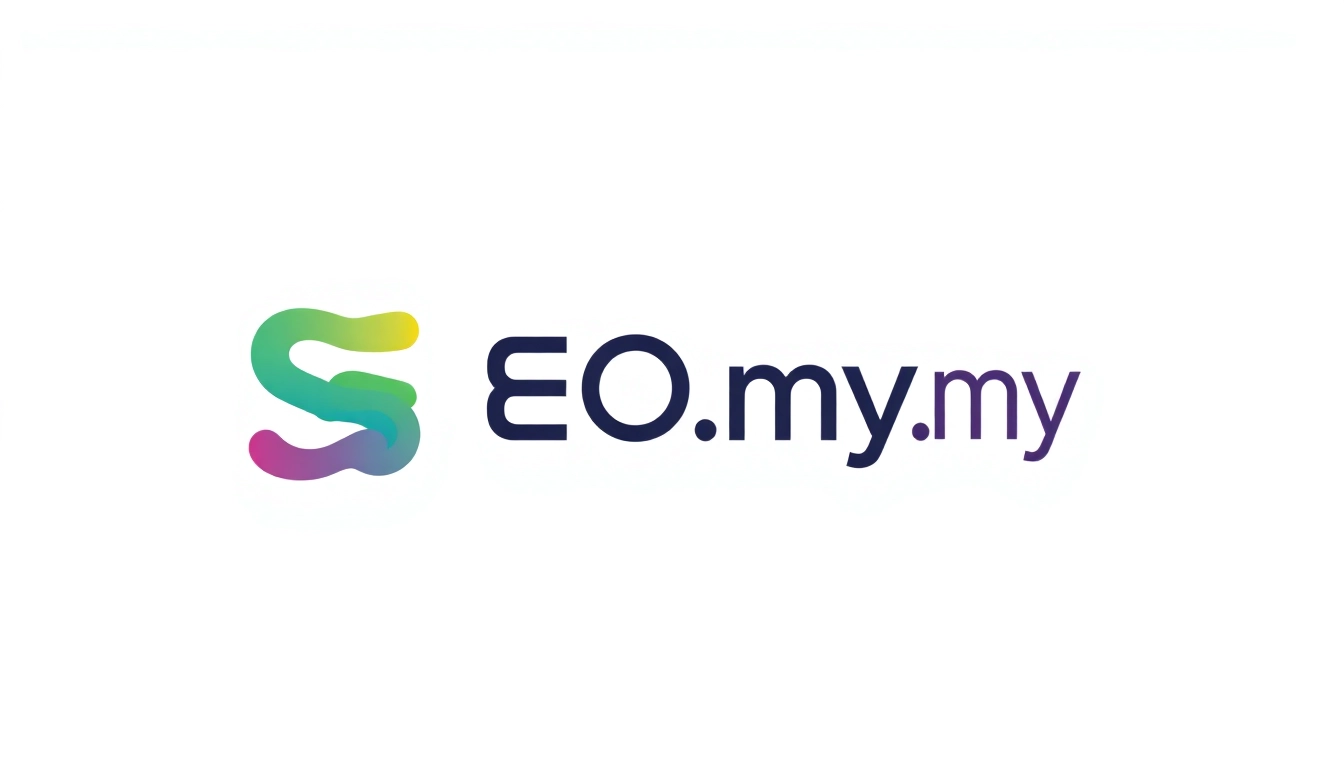 Enhance your online presence with SEO.my's sleek and modern logo design featuring a dynamic style.