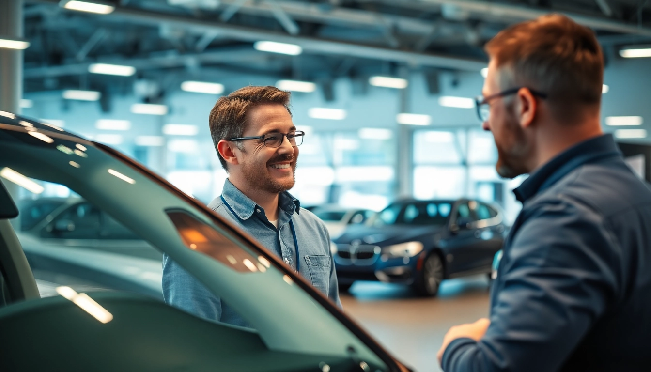 Leasing Rückgabe Check München: Kundenberatung zum Leasing Rückgabe Check in einem modernen Autohaus.