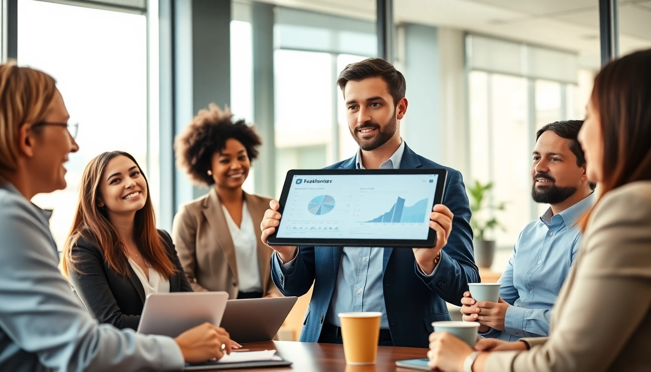 Headhunter Erfurt consultations in a modern office environment.