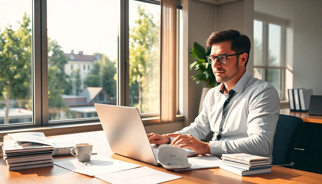 Headhunter Heidelberg analysiert Bewerbungsunterlagen in einem modernen Büro.