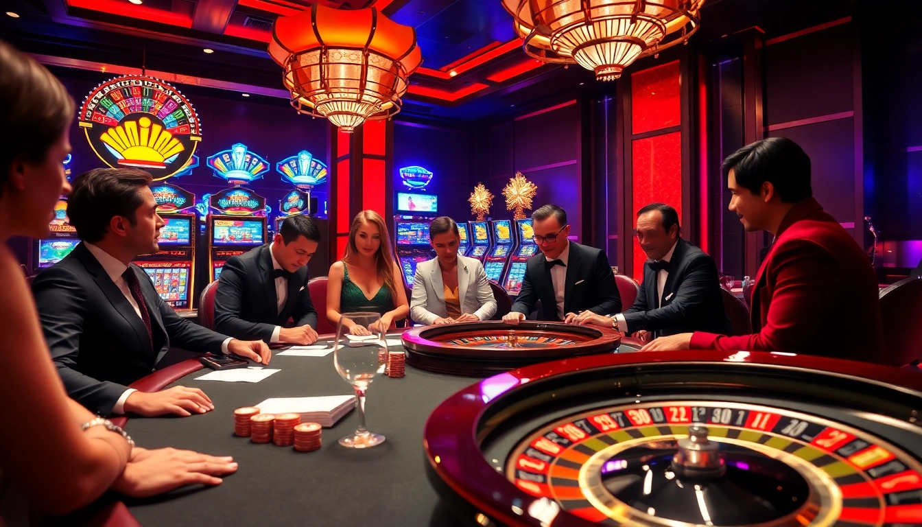 Experience the excitement of gambling at UU88.agency, where professional players engage at luxurious casino tables.