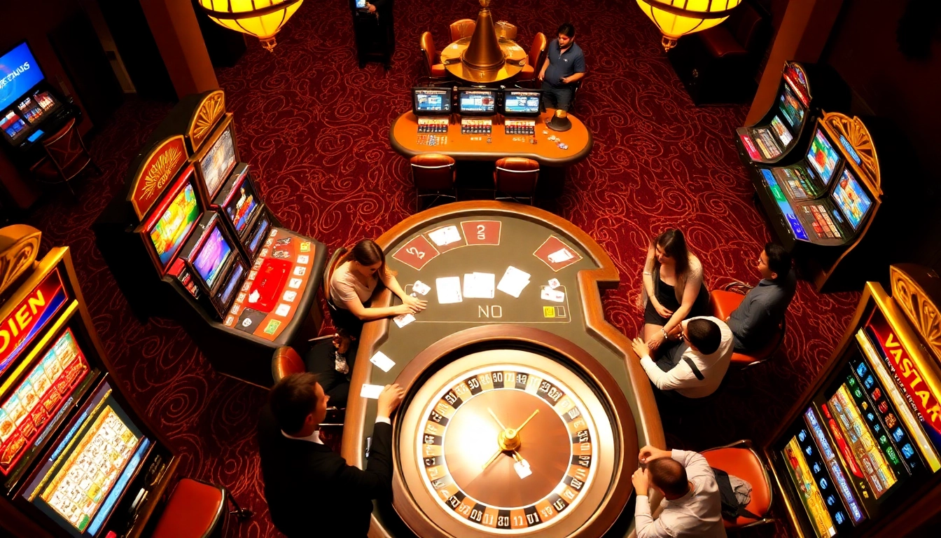 Experience the excitement of Go8 casino gaming with vibrant tables and engaged players.