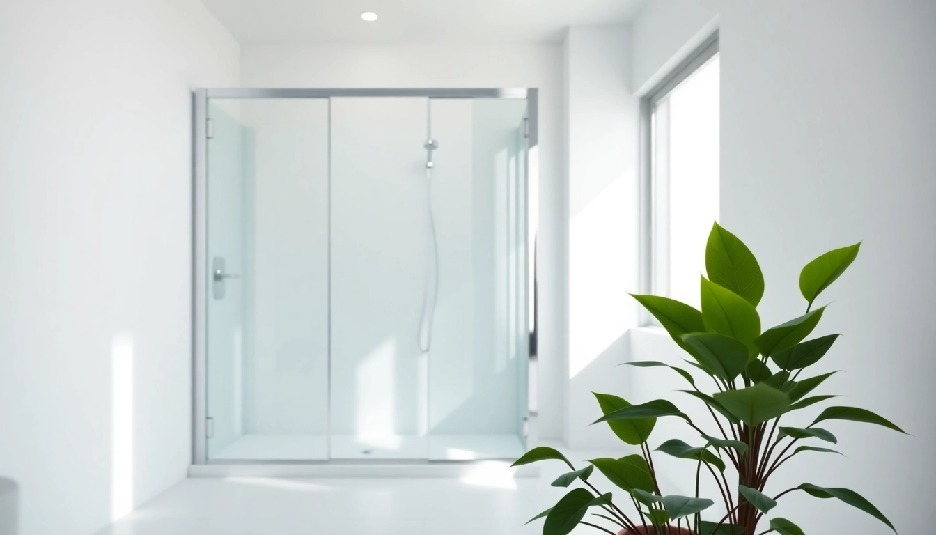 Dusche 100x100 mit modernem Design und eleganten Glasdetails in stilvollem Badezimmer.