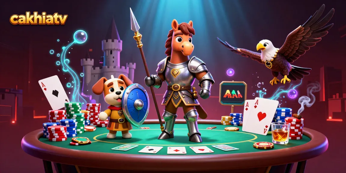 Cakhiatv offers an engaging immersive experience with its captivating casino elements and lively characters in action.