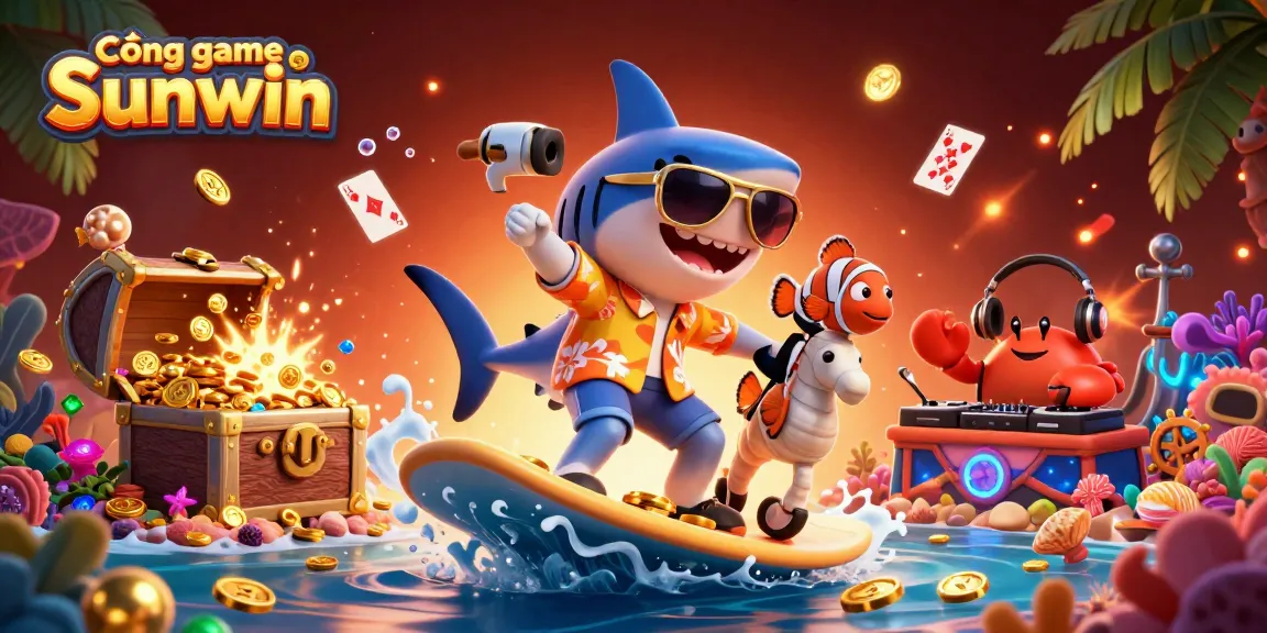 Engage with exhilarating games at Cổng game Sunwin, featuring vibrant underwater adventures and thrilling casino elements.