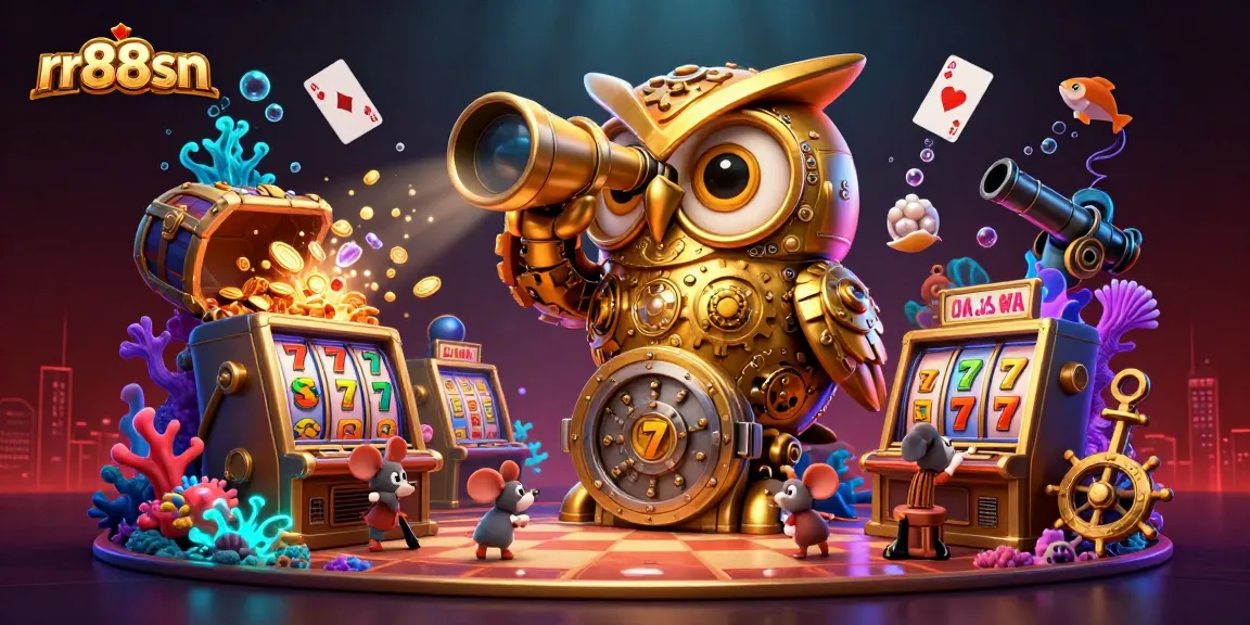 Experience thrilling gameplay in rr88sn with a captivating golden owl and dynamic casino elements.